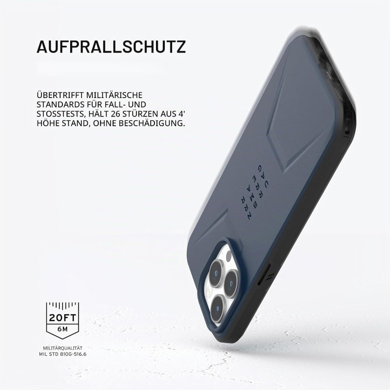 URBAN ARMOR GEAR Civilian-skal kompatibelt med Apple iPhone 15 Pro Max Mallard