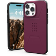 URBAN Armor Gear UAG [Uppdaterad version] Skal Kompatibelt med iPhone 15 Pro Max Skal  Civil Bordeaux