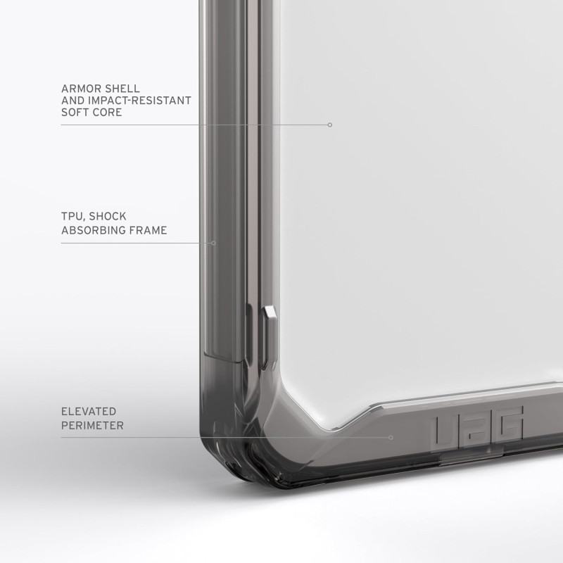 URBAN ARMOR GEAR Plyo-skal kompatibelt med Apple iPhone 15 Pro - Grå transparent