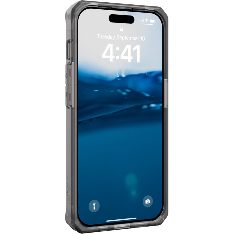 URBAN ARMOR GEAR Plyo-skal kompatibelt med Apple iPhone 15 Pro - Grå transparent