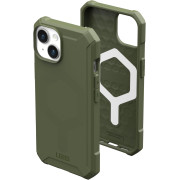 URBAN ARMOR GEAR Essential MS-skal kompatibelt med Apple iPhone 15 Plus - Olivgrön