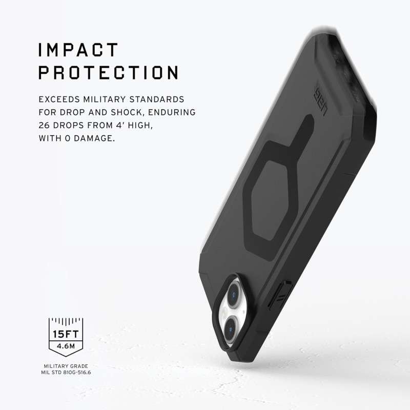 URBAN ARMOR GEAR Essential MS-skal kompatibelt med Apple iPhone 15 Plus - Svart