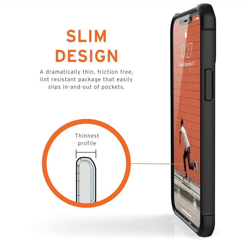 UAG Urban Armor Gear Metropolis LT Läderfodral Apple iPhone 12 Pro Max (Svart)