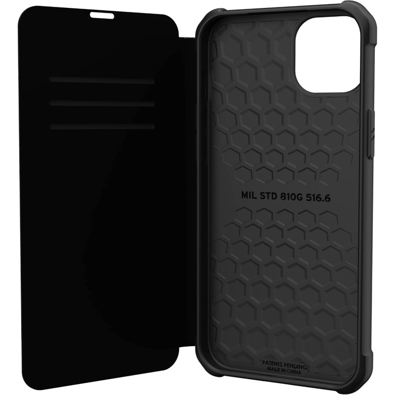 Urban Armor Gear Metropolis Folio-skal kompatibelt med Apple iPhone 14 Plus - Kevlar svart