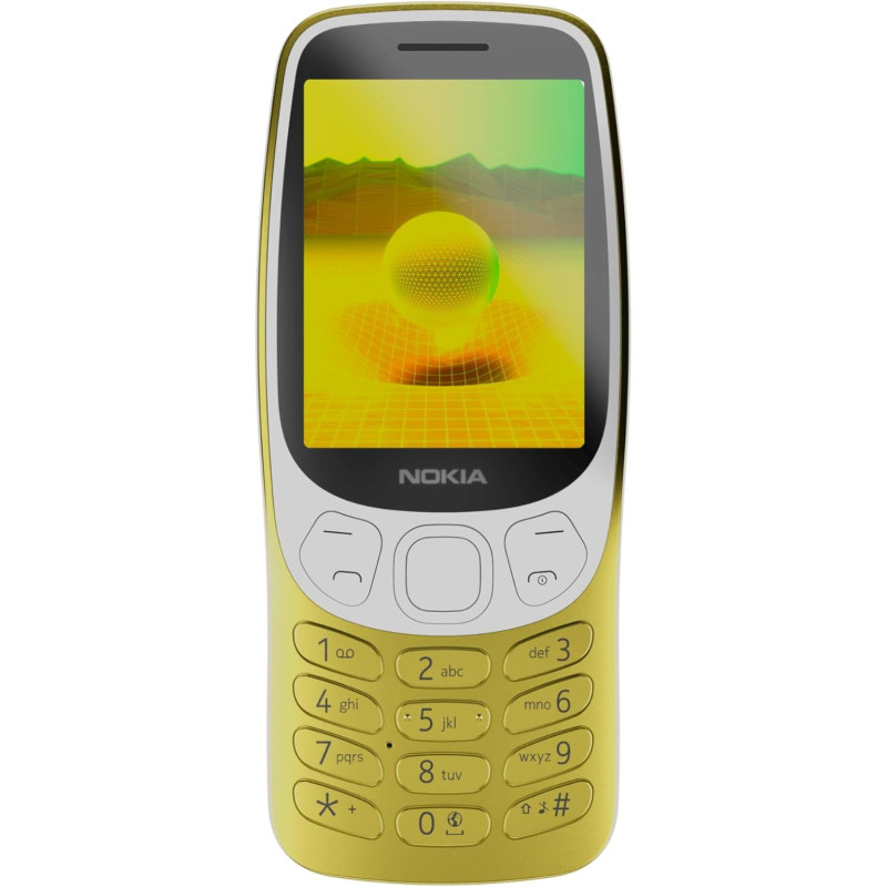 Nokia 3210 4G Dubbelt SIM-kort, Y2K-guld