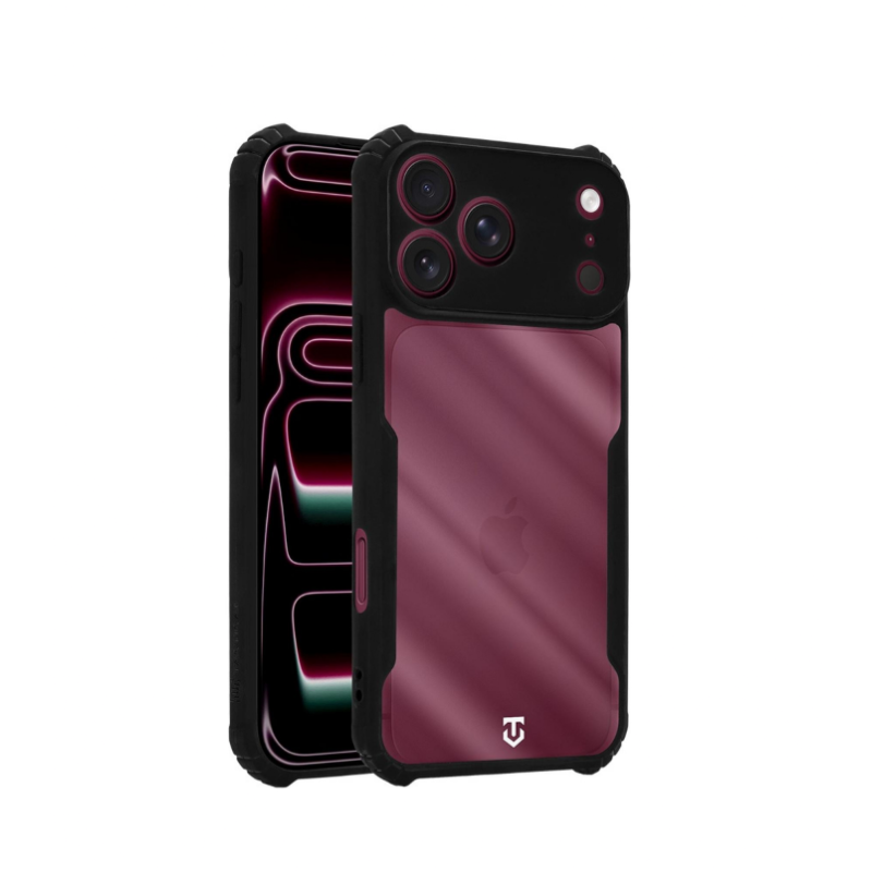 Tactical Quantum Stealth Cover for Apple iPhone 17 Pro Max/18 Pro Max Clear/Black