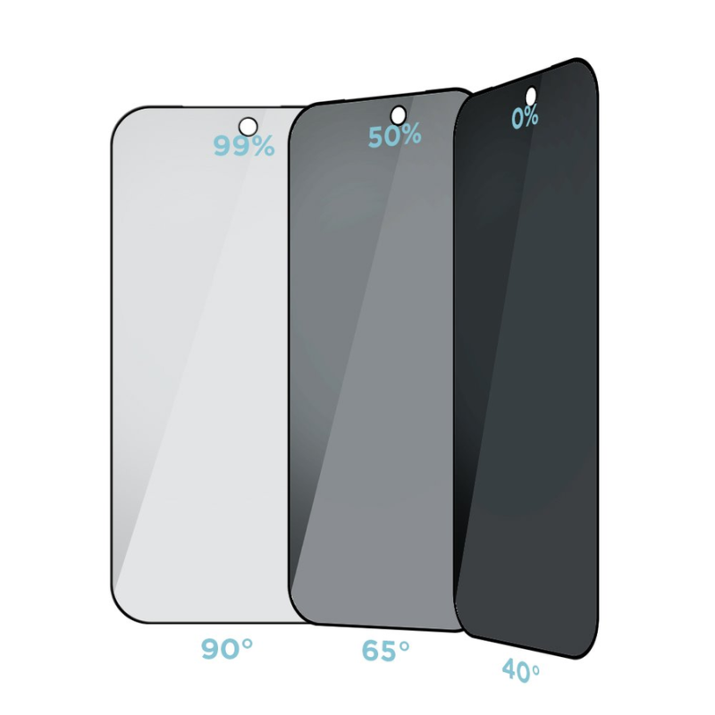 OBAL:ME Privacy 5D Glass Screen Protector for Apple iPhone 18 Pro Black