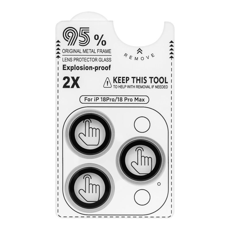OBAL:ME Lens Protector for Apple iPhone 18 Pro/18 Pro Max Silver