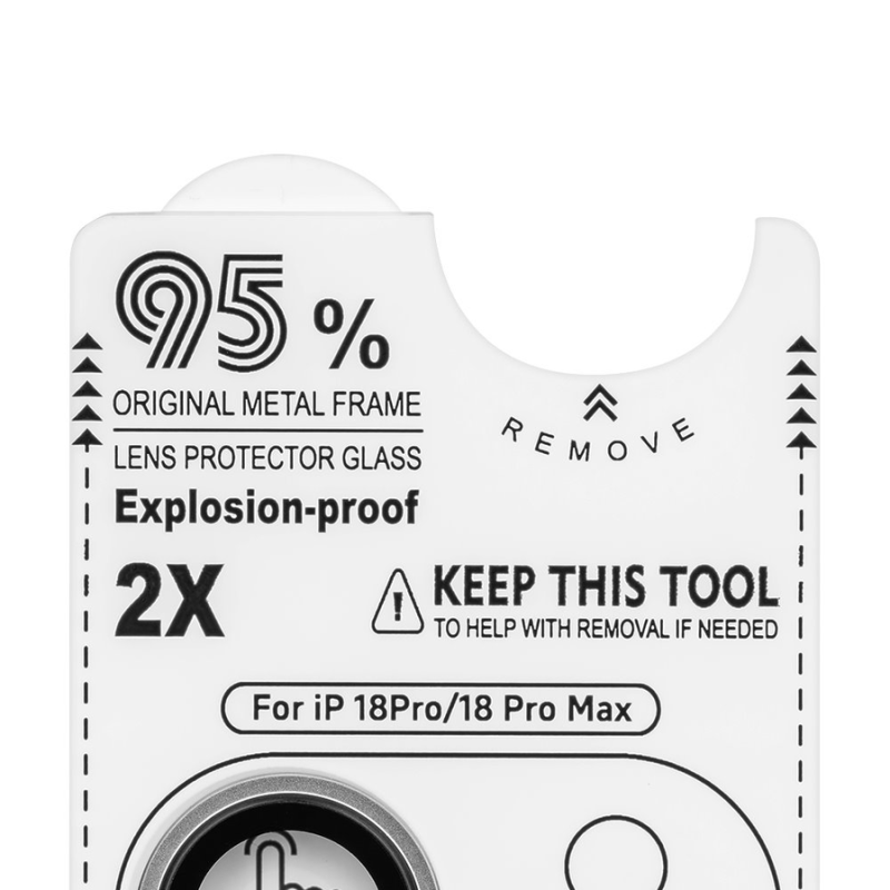 OBAL:ME Lens Protector for Apple iPhone 18 Pro/18 Pro Max Silver