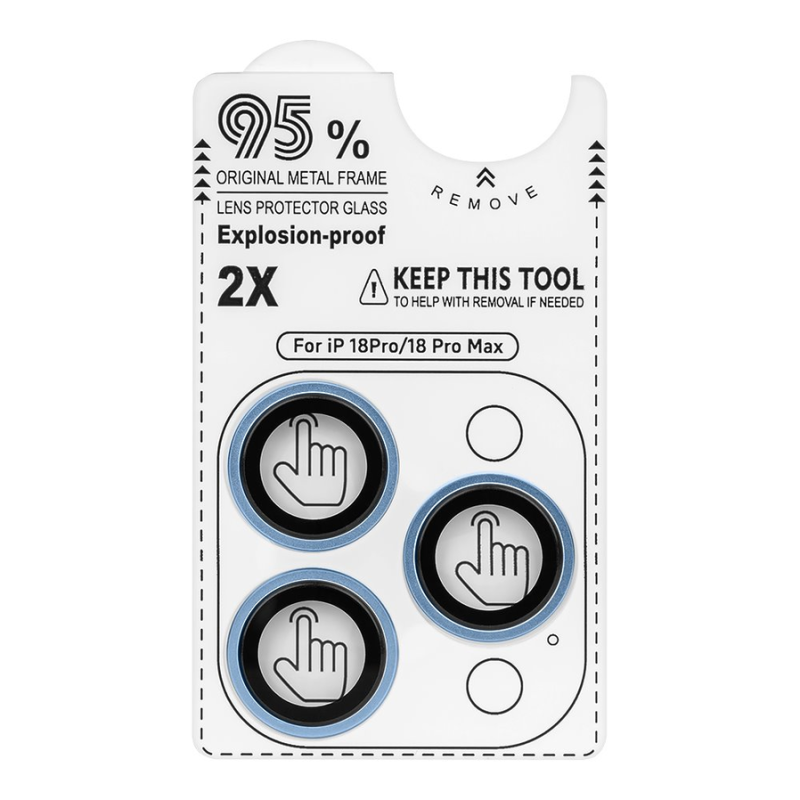 OBAL:ME Lens Protector for Apple iPhone 18 Pro/18 Pro Max Light Blue