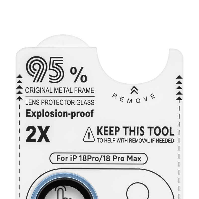 OBAL:ME Lens Protector for Apple iPhone 18 Pro/18 Pro Max Light Blue