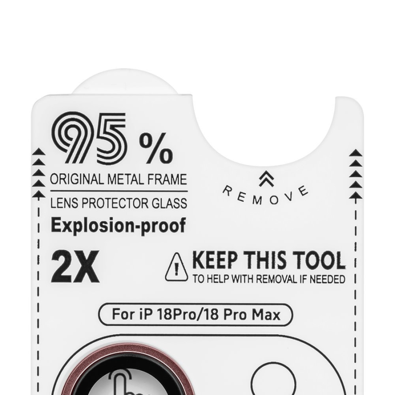 OBAL:ME Lens Protector for Apple iPhone 18 Pro/18 Pro Max Dark Cherry