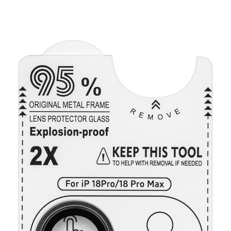 OBAL:ME Lens Protector for Apple iPhone 18 Pro/18 Pro Max Black