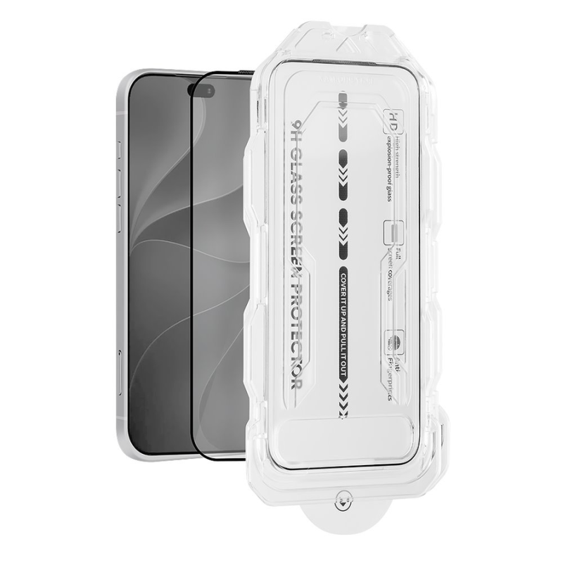 OBAL:ME 5D Glass Screen Protector with Applicator for Apple iPhone 17 Pro Max/18 Pro Max Black