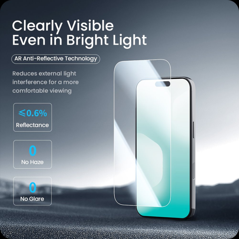 Nillkin Tempered Glass 0.2mm H+ PRO 2.5D Anti-reflective for Apple iPhone 17 Pro/18 Pro (with applicator)