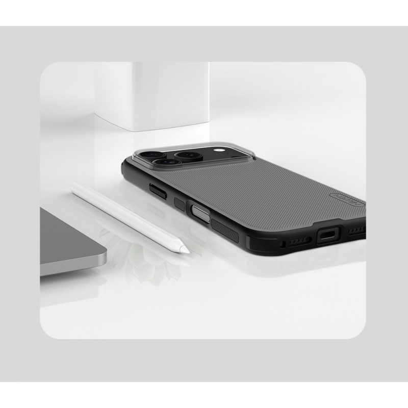 Nillkin Super Frosted PRO Back Cover for Apple iPhone 17 Pro/18 Pro Transparent Black