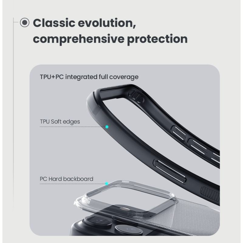 Nillkin Super Frosted PRO Back Cover for Apple iPhone 17 Pro Max/18 Pro Max Transparent Black