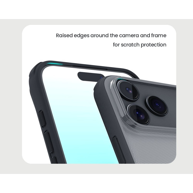 Nillkin Super Frosted PRO Back Cover for Apple iPhone 17 Pro Max/18 Pro Max Transparent Black