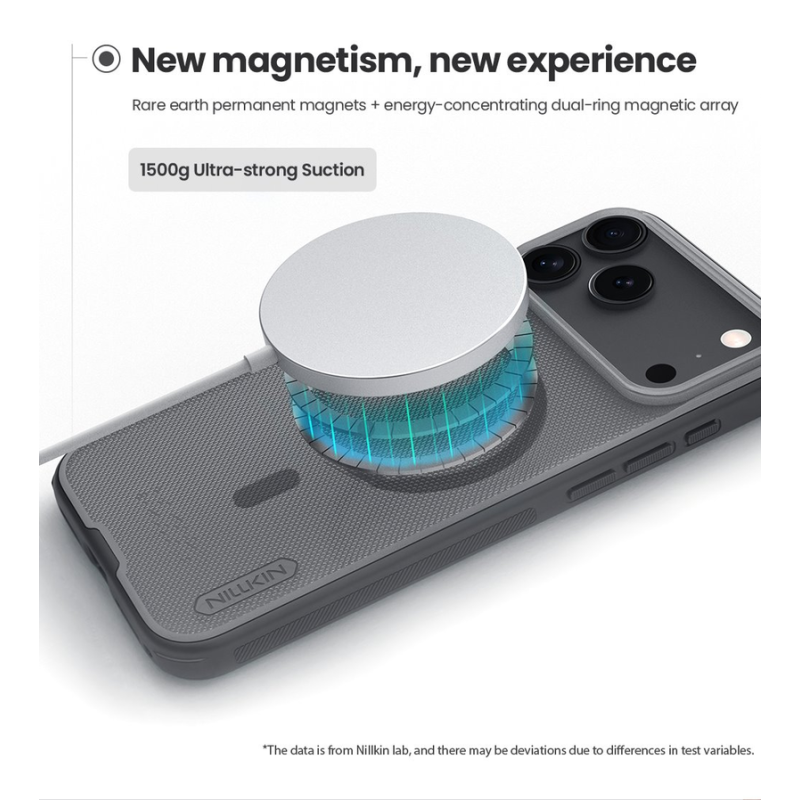 Nillkin Super Frosted PRO Magnetic Back Cover for Apple iPhone 17 Pro Max/18 Pro Max Transparent Black
