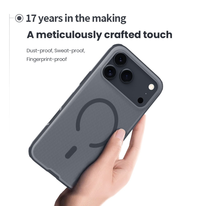 Nillkin Super Frosted PRO Magnetic Back Cover for Apple iPhone 17 Pro Max/18 Pro Max Transparent Black