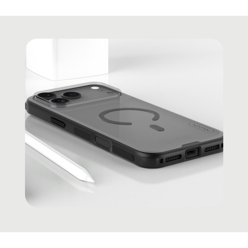 Nillkin Super Frosted PRO Magnetic Back Cover for Apple iPhone 17 Pro Max/18 Pro Max Transparent Black
