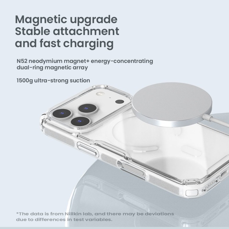 Nillkin Nature TPU PRO Magnetic Cover for Apple iPhone 17 Pro/18 Pro Transparent Black