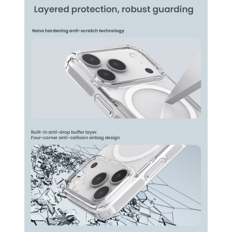 Nillkin Nature TPU PRO Magnetic Cover for Apple iPhone 17 Pro/18 Pro Transparent Black