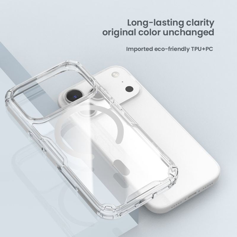 Nillkin Nature TPU PRO Magnetic Cover for Apple iPhone 17 Pro/18 Pro Transparent Black