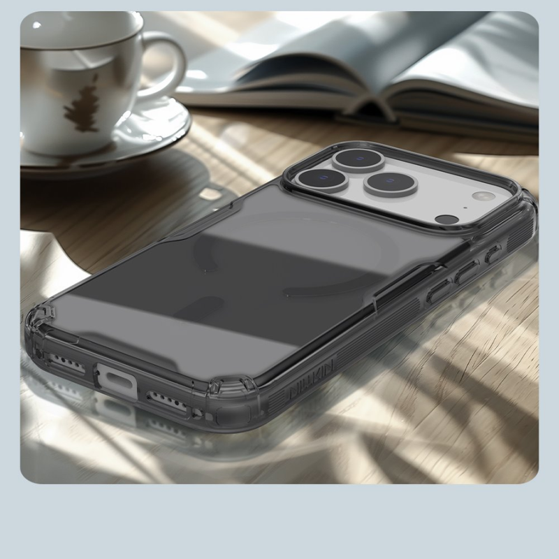 Nillkin Nature TPU PRO Magnetic Cover for Apple iPhone 17 Pro/18 Pro Transparent Black