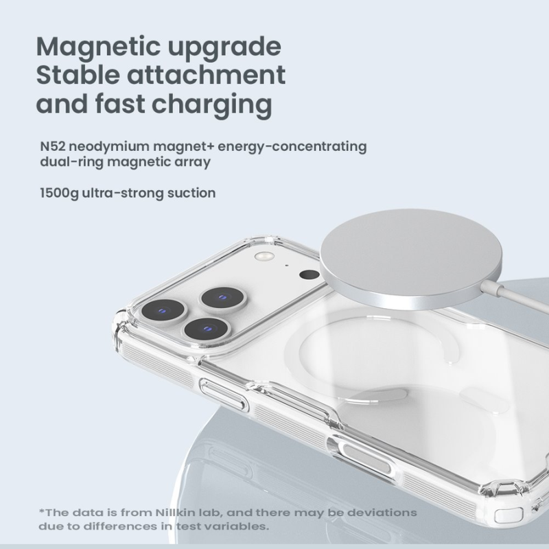 Nillkin Nature TPU PRO Magnetic Cover for Apple iPhone 17 Pro Max/18 Pro Max Transparent Black