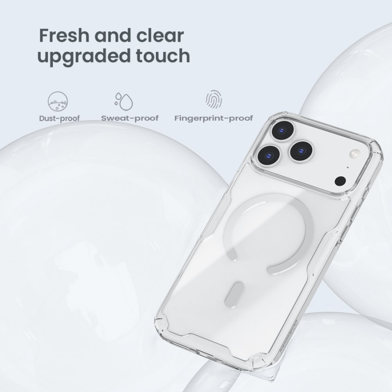 Nillkin Nature TPU PRO Magnetic Cover for Apple iPhone 17 Pro Max/18 Pro Max Transparent Black
