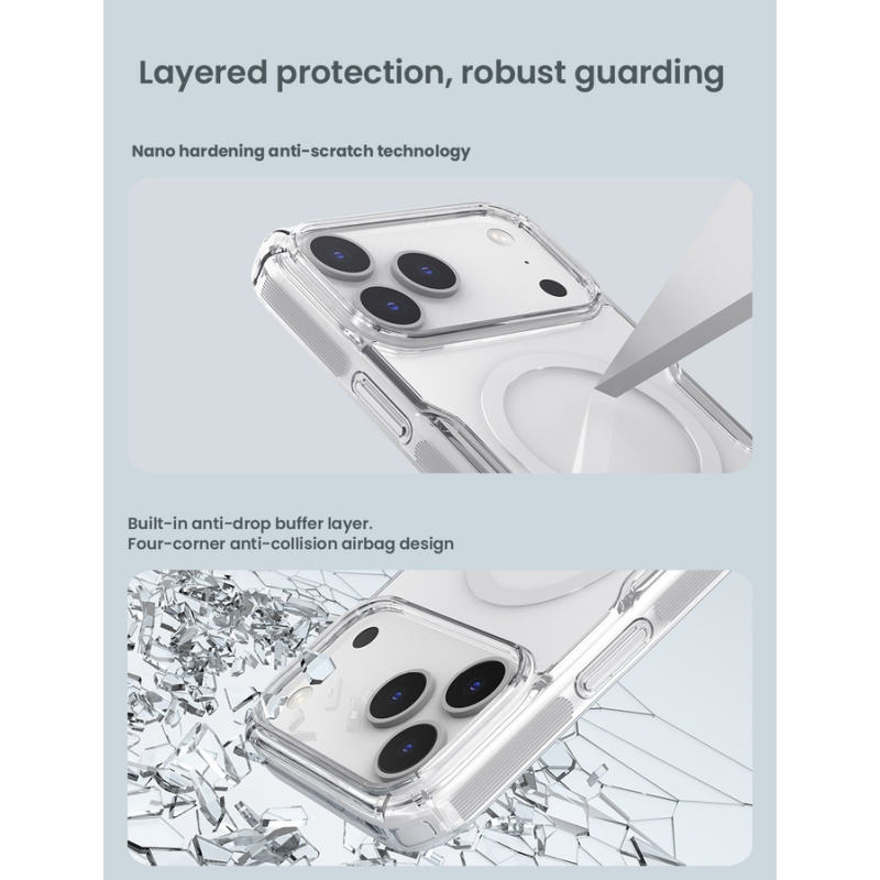 Nillkin Nature TPU PRO Magnetic Cover for Apple iPhone 17 Pro Max/18 Pro Max Transparent Black