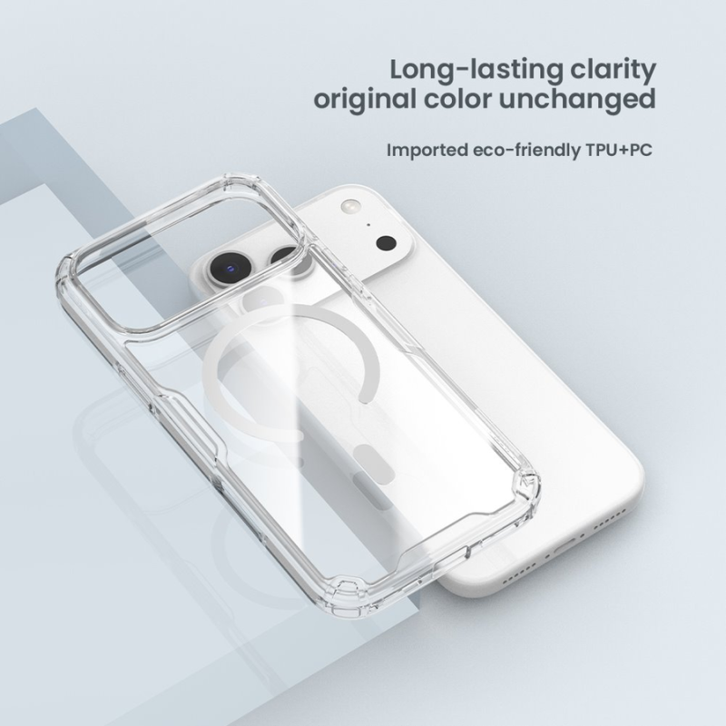 Nillkin Nature TPU PRO Magnetic Cover for Apple iPhone 17 Pro Max/18 Pro Max Transparent Black