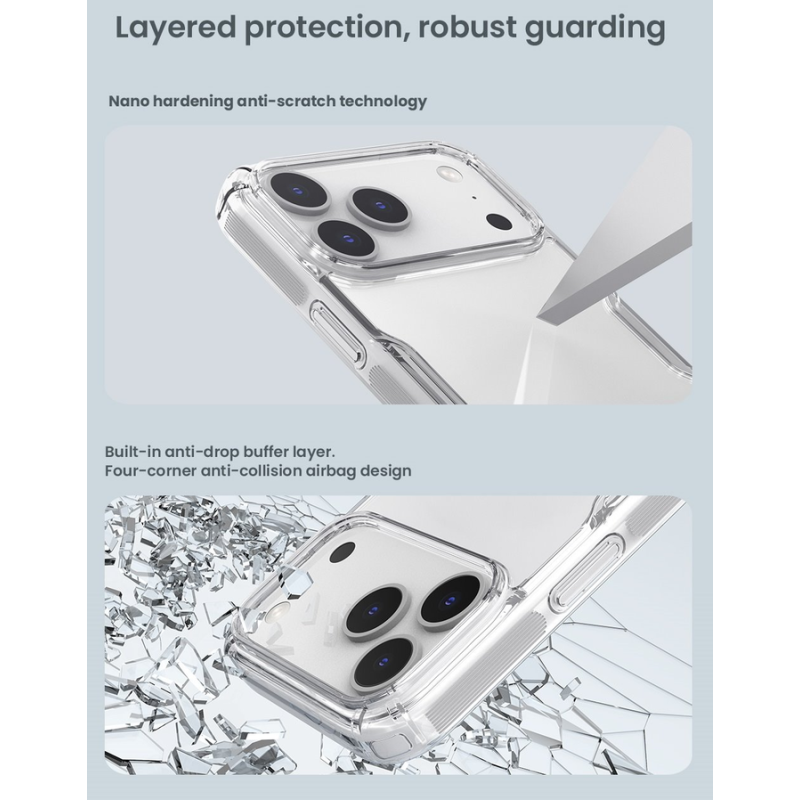 Nillkin Nature TPU PRO Cover for Apple iPhone 17 Pro/18 Pro Transparent Black