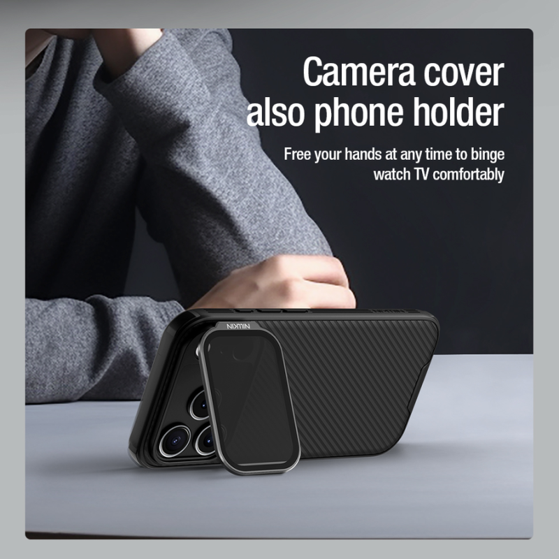 Nillkin CamShield Prop Case for Apple iPhone 17 Pro/18 Pro Black