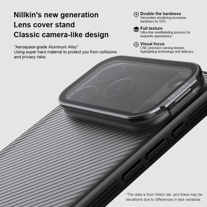 Nillkin CamShield Prop Case for Apple iPhone 17 Pro Max/18 Pro Max Transparent Black