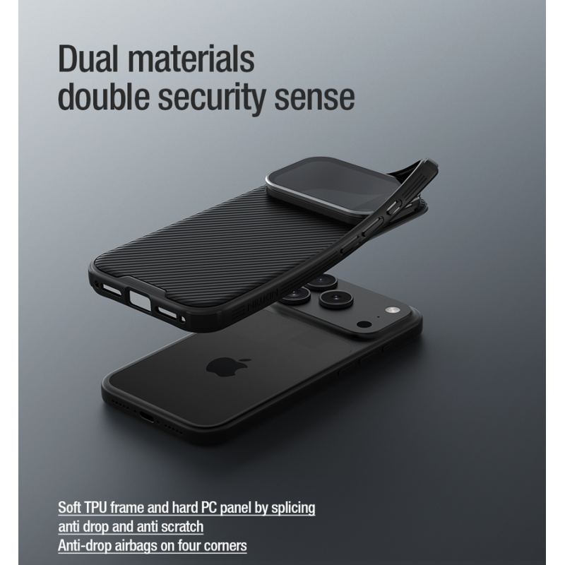 Nillkin CamShield Prop Case for Apple iPhone 17 Pro Max/18 Pro Max Black