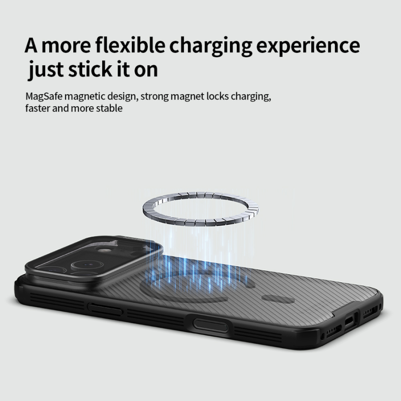 Nillkin CamShield Prop Magnetic Case for Apple iPhone 17 Pro Max/18 Pro Max Transparent Black