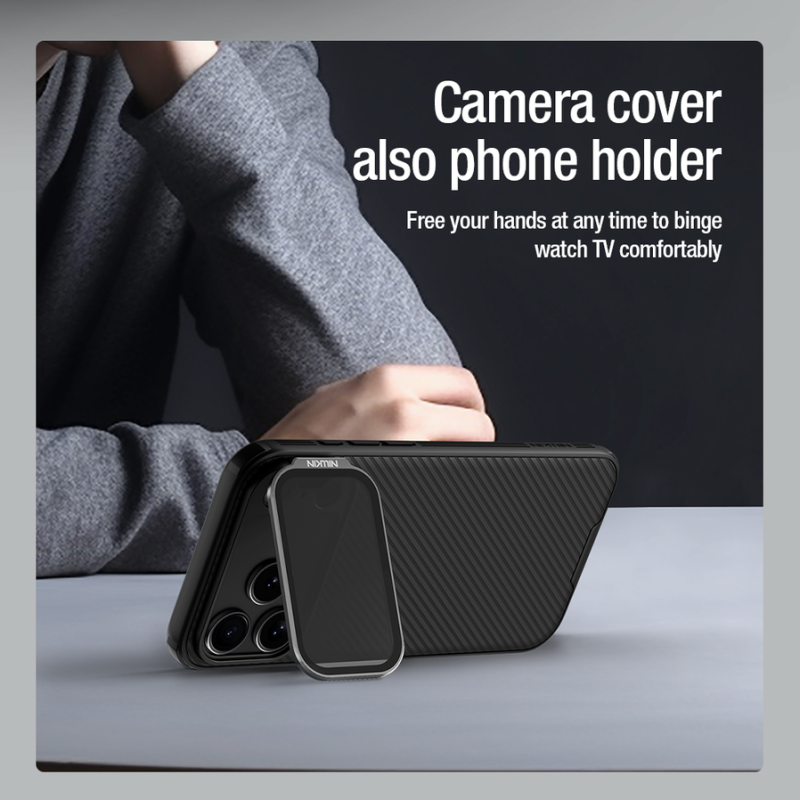 Nillkin CamShield Prop Magnetic Case for Apple iPhone 17 Pro Max/18 Pro Max Black