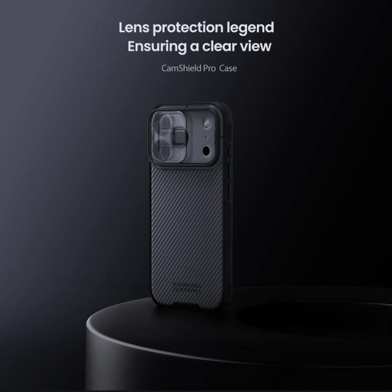 Nillkin CamShield PRO Case for Apple iPhone 17 Pro/18 Pro Transparent Black