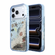 Karl Lagerfeld Liquid Glitter Beach Case for iPhone 18 Pro Max Blue
