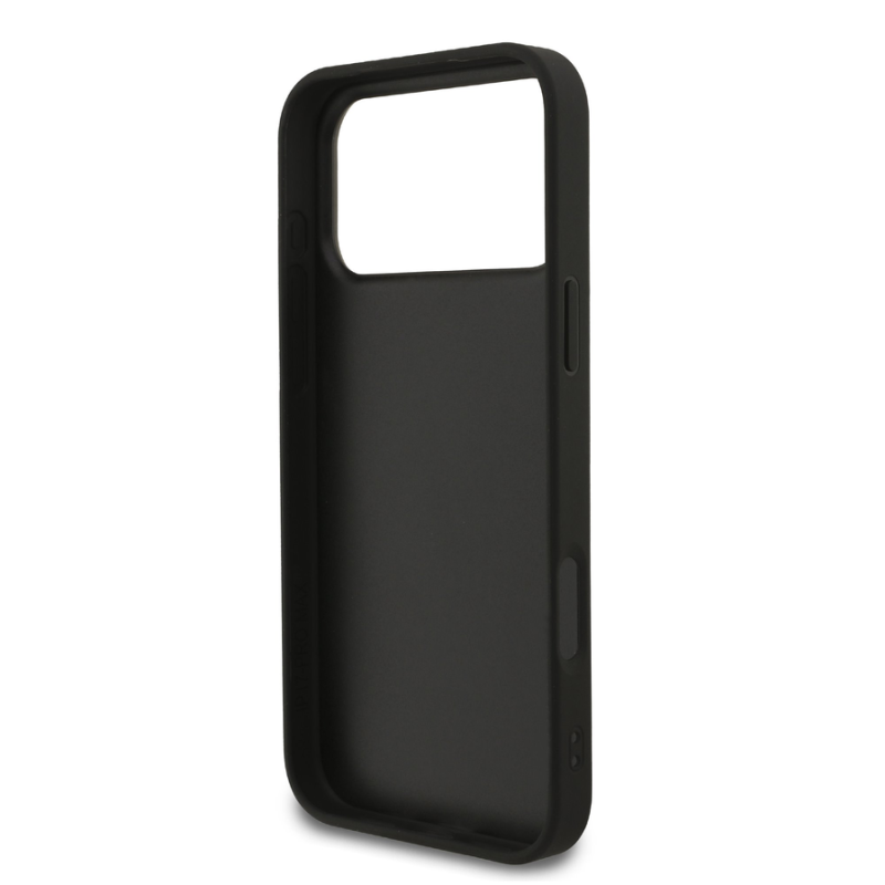 Guess PU Fixed Glitter 4G Metal Logo Case for iPhone 18 Pro Max Black
