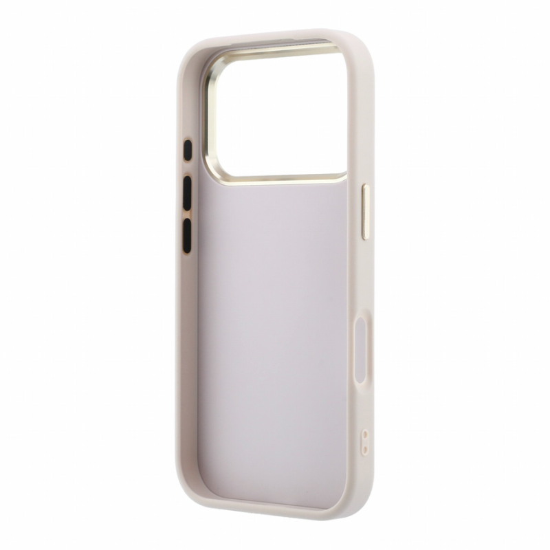 Guess PU 4G Strass Metal Logo Case for iPhone 18 Pro Pink