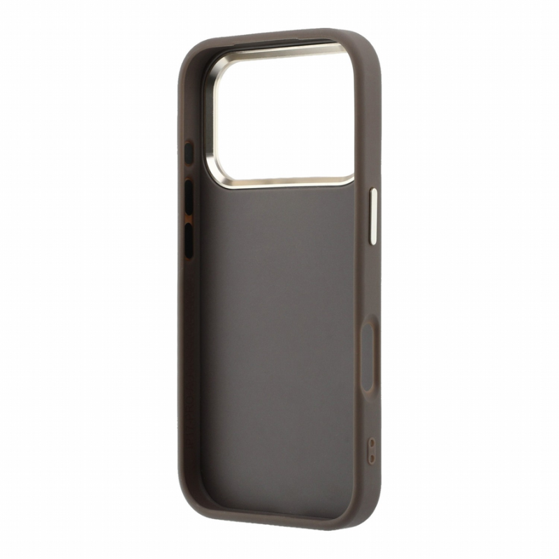 Guess PU 4G Strass Metal Logo Case for iPhone 18 Pro Max Brown