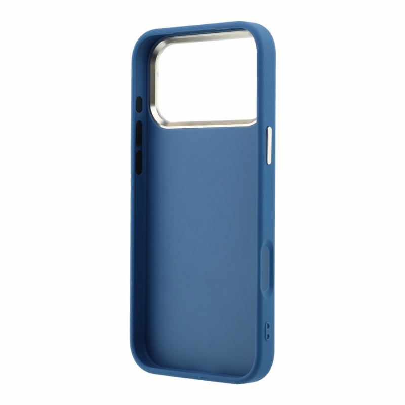 Guess PU 4G Strass Metal Logo Case for iPhone 18 Pro Max Blue