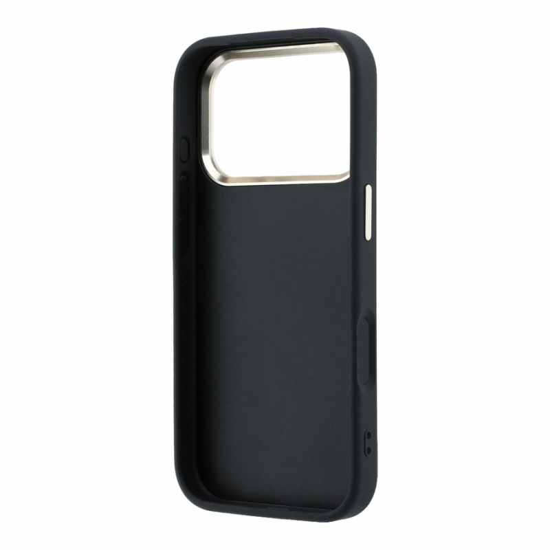 Guess PU 4G Strass Metal Logo Case for iPhone 18 Pro Black