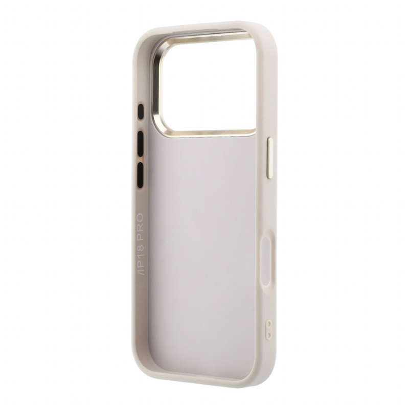 Guess PU 4G Resin Metal Logo Case for iPhone 18 Pro Max Pink