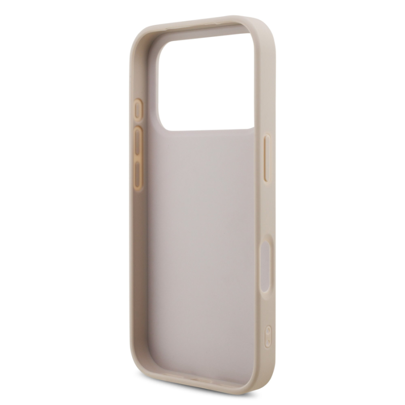 Guess PU 4G Metal Logo Case for iPhone 18 Pro Pink