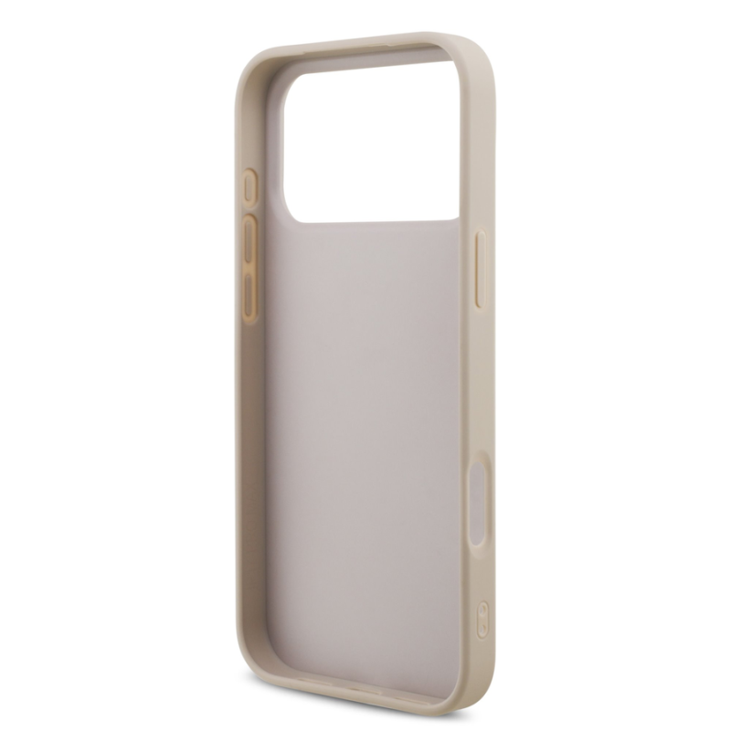 Guess PU 4G Metal Logo Case for iPhone 18 Pro Max Pink