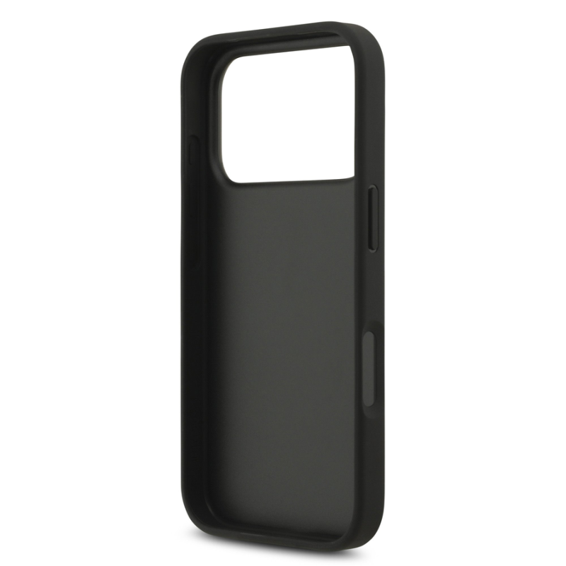 Guess PU 4G Metal Logo Case for iPhone 18 Pro Grey